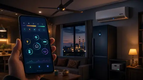 Home appliances with Munshi-Gee load and schedule dashboard